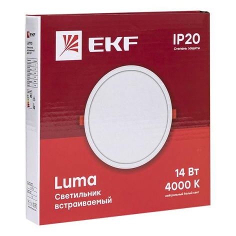 фото Светильник светодиодный встраиваемый EKF DLL-1007-14-4000 в Екатеринбурге