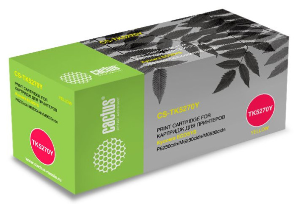 фото Картридж жёлтый Cactus CS-TK5270Y в Красноярске