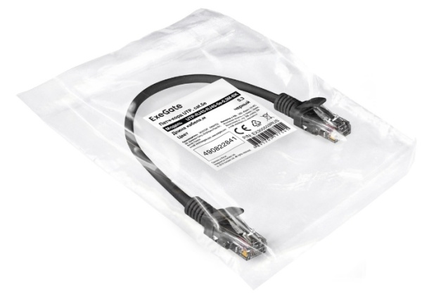 фото Кабель патч-корд U/UTP 5e кат. 0.3м Exegate UTP-RJ45-RJ45-5e-0,3M-BK в Волгограде
