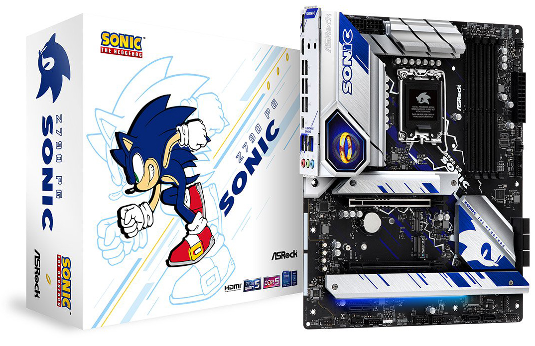 

Материнская плата ATX ASRock Z790 PG SONIC (LGA1700, Z790, 4*DDR5 (6800), 8*SATA 6G RAID, 5*M.2, 3*PCIE, 2.5Glan, HDMI, DP, USB Type-C, 6*USB 3.2, 2*U, Z790 PG SONIC