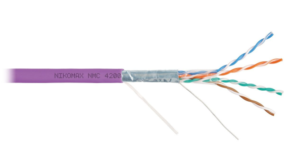 фото Кабель витая пара F/UTP 5e кат. 4 пары NikoMax NMC 4200C-VL в Екатеринбурге
