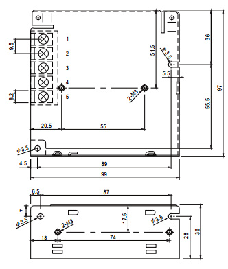 фото Преобразователь DC-DC модульный Mean Well SD-25C-5 в Уфе