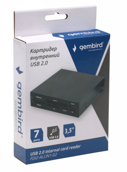 фото Карт-ридер внутренний Gembird FDI2-ALLIN1-02-B в Волгограде