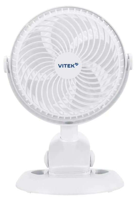 

Вентилятор настольный Vitek VTF-06U 3Вт скоростей: 2 белый, VTF-06U