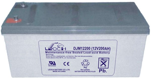 Изображение товара Аккумулятор свинцово-кислотный Leoch DJM 12-200 200 Ач 12 В длительный срок службы
