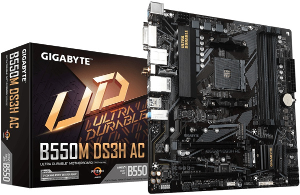 фото Материнская плата mATX GIGABYTE B550M DS3H AC в Красноярске