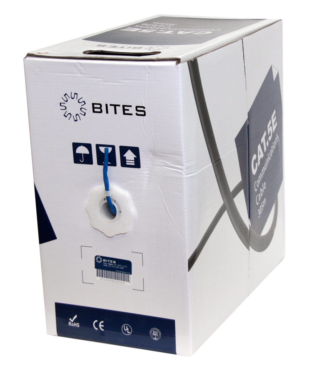 

Кабель витая пара U/UTP 5e кат. 4 пары 5bites US5505-305A-BL 24AWG(0.50 мм), омедненный алюминий (CCA), одножильный (solid), внутренний, PVC, синий, у, US5505-305A-BL