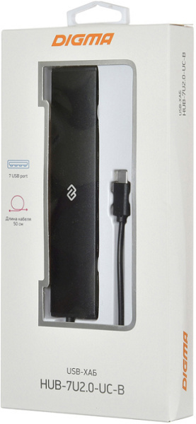 фото Разветвитель USB 3.1 Digma HUB-7U2.0-UC-B в Волгограде