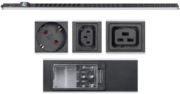 фото Блок розеток 19", 10 розеток Cabeus PDU-32-10S-10C19-8C13-B-T в Екатеринбурге