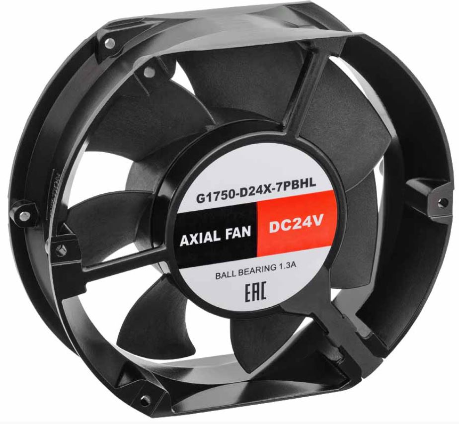

Вентилятор SILART G1750-D24X-7PBHL осевой, 172 х 150 х 51, 24 VDC, подшипник качения, G1750-D24X-7PBHL