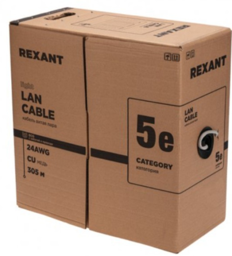 фото Кабель витая пара F/UTP 5e кат. 4 пары Rexant 01-0154-R в Екатеринбурге