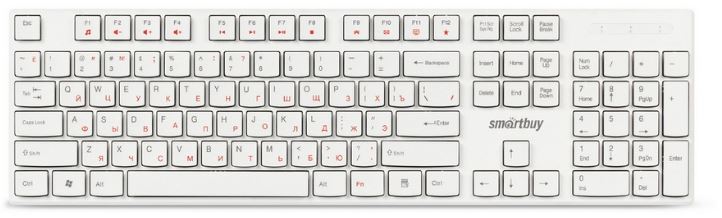 

Клавиатура SmartBuy ONE 238 SBK-238U-W проводная, мультимедийная, USB, белая (1/20), ONE 238