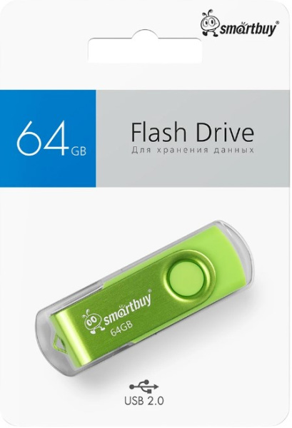 фото Накопитель USB 2.0 64GB SmartBuy Twist в Санкт-Петербургe