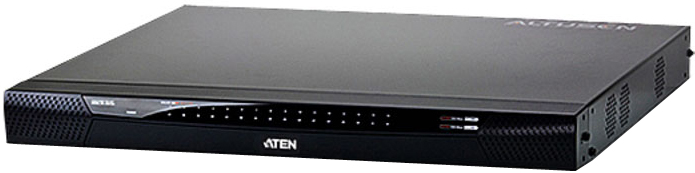 Переключатель KVM Aten KN4132VA-AX-G switch19", 5>32 порта/port PS/2/USB/SUN/RS232, без доп. модулей, (Virtual Media;подкл. server/серверов через доп.