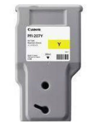 Изображение товара Картридж Canon PFI-207 Y для струйных МФУ и принтеров яркая желтая печать