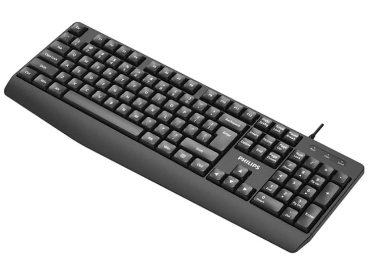 

Клавиатура Philips SPK6237 SPT6237B/60 USB 2.0 104 клав, высокие кн., русская заводская раскладка, чёрный, SPK6237