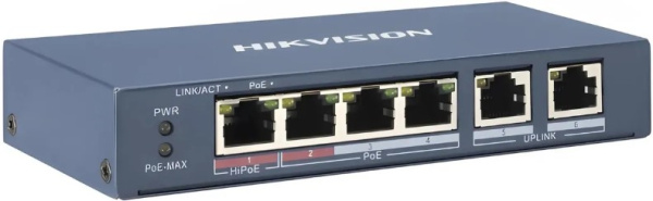 фото Коммутатор PoE HIKVISION DS-3E0106P-E/M(B)