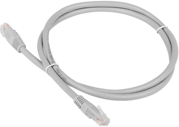 фото Кабель патч-корд U/UTP 5e кат. 1.5м Lanmaster LAN-PC45/U5E-1.5-GY в Екатеринбурге