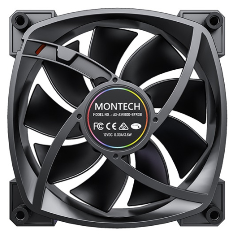 фото Вентилятор для корпуса Montech AX140 PWM BLACK в Уфе