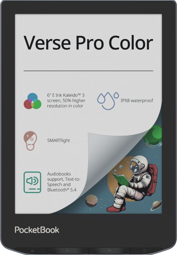 

Электронная книга PocketBook PB634K3-1-WW 634 Verse Pro Color Stormy Sea, PB634K3-1-WW