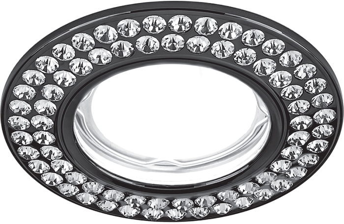 

Светильник Gauss CA035 Strass Круг. Кристал/Черный, Gu5.3, CA035