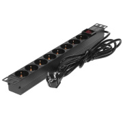 фото Блок розеток Exegate ServerPro PDU-19H805 Al-8S-EU3CU-SW