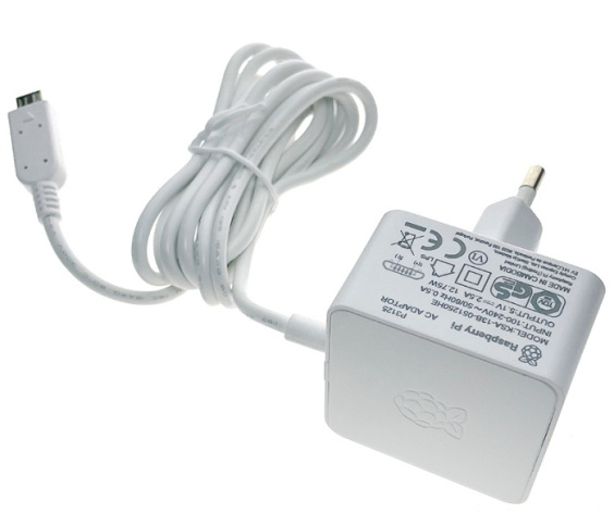 фото Блок питания Raspberry Pi Official Raspberry Pi 3 Power Supply White в Омске