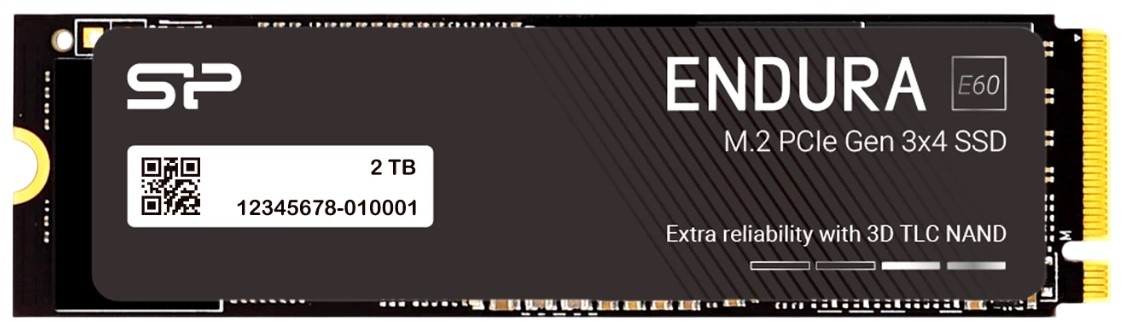 

Накопитель SSD M.2 2280 Silicon Power E60 2TB, 2200/1600 MB/s, TBW 1200, E60