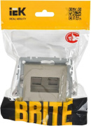 фото Розетка компьютерная IEK BR-K20-2-K37