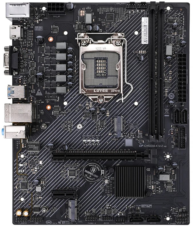 

Материнская плата mATX Colorful CH510M-K M.2 V20 (LGA1200, H510, 2*DDR4 (3200), 4*SATA, 2*PCIe, M.2, 6*USB 3.2, 6*USB 2.0, VGA, HDMI) RTL, CH510M-K M.2 V20