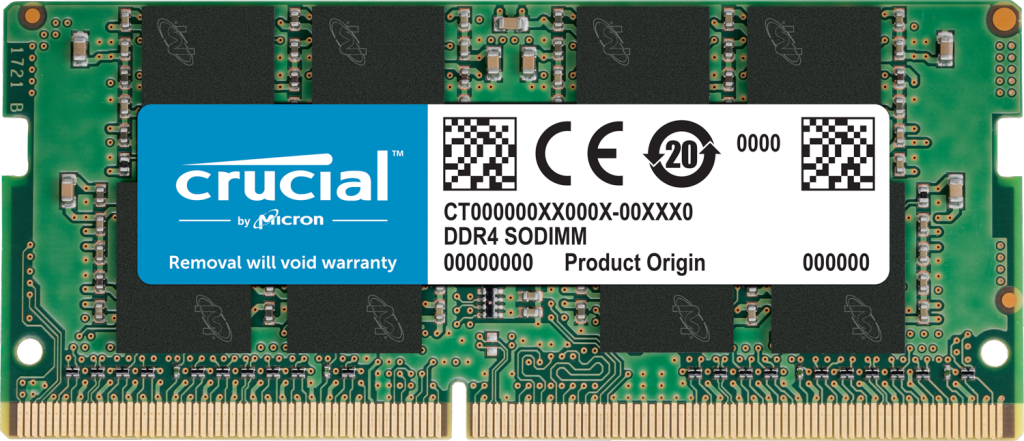 

Модуль памяти SODIMM DDR4 8GB Crucial CT8G4SFRA32A PC4-25600 3200MHz CL22 260pin 1.2V, CT8G4SFRA32A