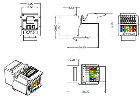 фото Модуль  Cabeus KJ-RJ45-Cat.6-Toolless в Санкт-Петербургe