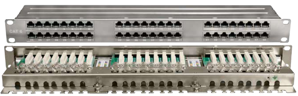 

Патч-панель Hyperline PPHD-19-48-8P8C-C6-SH-110D высокой плотности 19", 1U, 48 портов RJ-45, полный экран, кат. 6, Dual IDC, PPHD-19-48-8P8C-C6-SH-110D