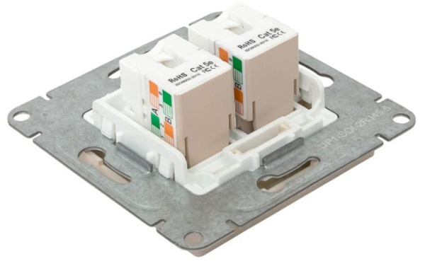 фото Розетка компьютерная  EKF UP1-SOI-RJ45-5