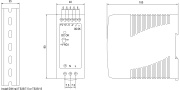 фото Преобразователь Mean Well MDR-40-12