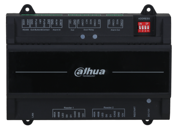 Изображение товара Контроллер Dahua DHI-ASC2202B-D для 2 дверей системы контроля доступа