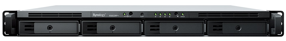 

Сетевое хранилище Synology RS822+ 4*3.5"/2.5" SATA, RAID 0/1/5/6/10/JBOD, 4*GbLAN, USB3.2Gen1, eSATA, 1U, без HDD, RS822+