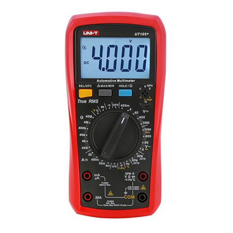 Изображение товара Мультиметр UNI-T UT105+ автомобильный мультиметр с TRUE RMS широкий функционал