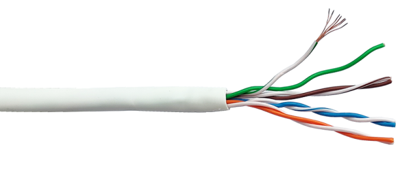 фото Кабель витая пара U/UTP 5e кат. 4 пары Lanmaster LAN-5EUTP-PT-LSZH-WH в Челябинске