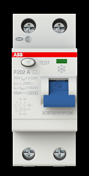 фото Выключатель дифференциального тока (ВДТ, УЗО)  ABB 2CSF202101R1250