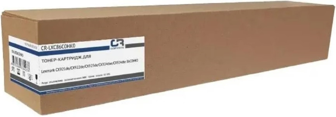 

Тонер-картридж CopyRite CR-LXC86C0HK0 для Lexmark CX921de/CX922de/CX923de/CX924dxe/CX924dte 86C0HK0, 34000стр, black, CR-LXC86C0HK0
