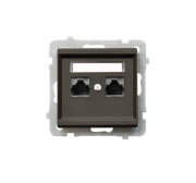 фото Розетка Ospel GPK-2R/K/m/40