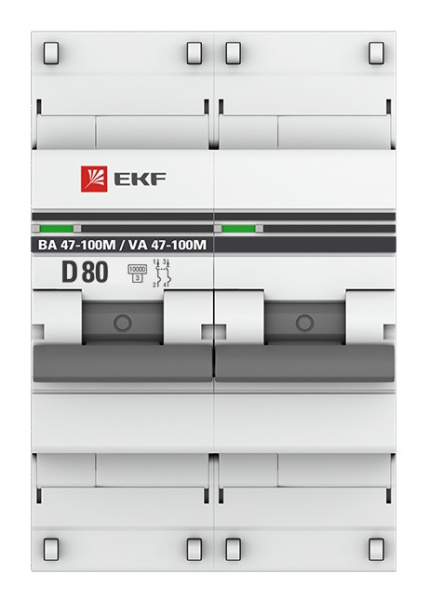фото Автоматический выключатель  EKF mcb47100m-2-80D-pro в Красноярске