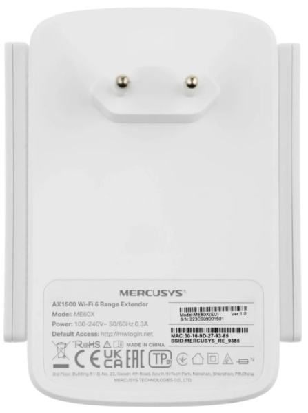 фото Усилитель сигнала Wi-Fi  Mercusys ME60X в Уфе