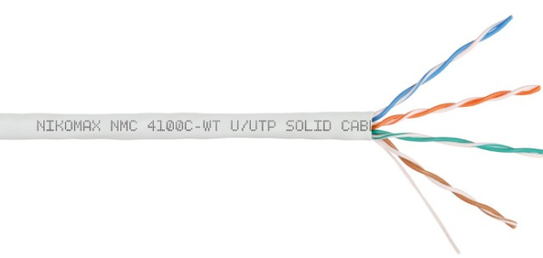 фото Кабель витая пара U/UTP 5e кат. 4 пары NikoMax NMC 4100C-WT в Уфе