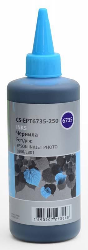 

Картридж Cactus CS-EPT6735-250 светло-голубой 250мл для Epson L800/L810/L850/L1800, CS-EPT6735-250
