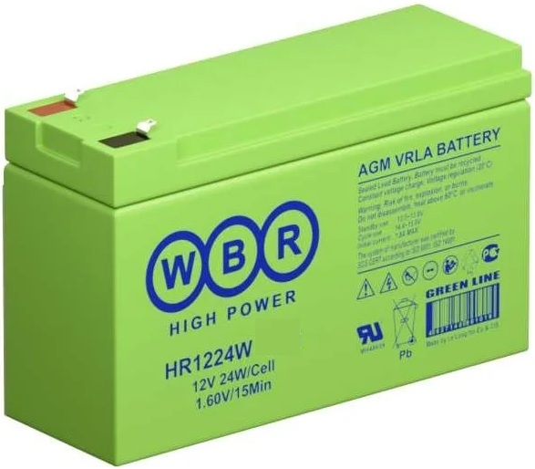 

Аккумулятор WBR HR1224W 12В, 6Ач, HR1224W