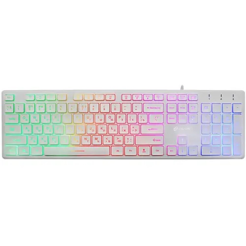 

Клавиатура Oklick 550ML 1061618 белый USB slim Multimedia LED, 550ML