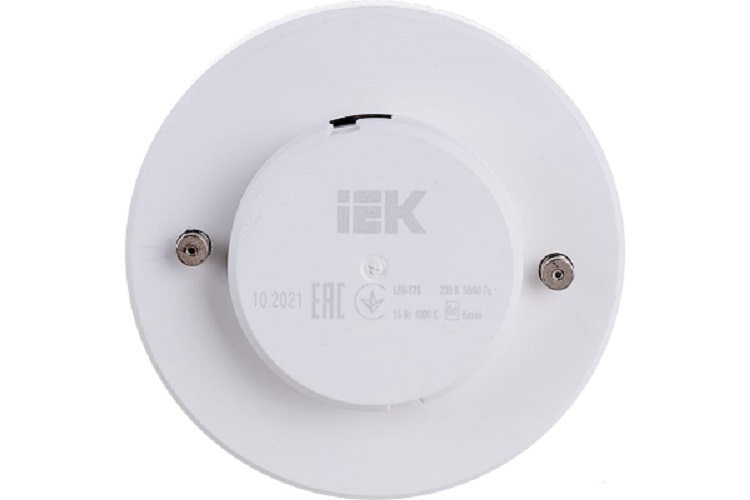 

Лампа светодиодная IEK LLE-T80-15-230-40-GX53 Eco 15Вт T75 таблетка 4000К нейтр. бел. GX53 230В, LLE-T80-15-230-40-GX53