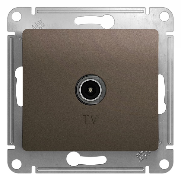 

Розетка Schneider Electric GSL000891 TV оконечная 1DB шоколад, GSL000891